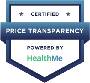 Certified Price Transparency Badge powered by HealthMe 